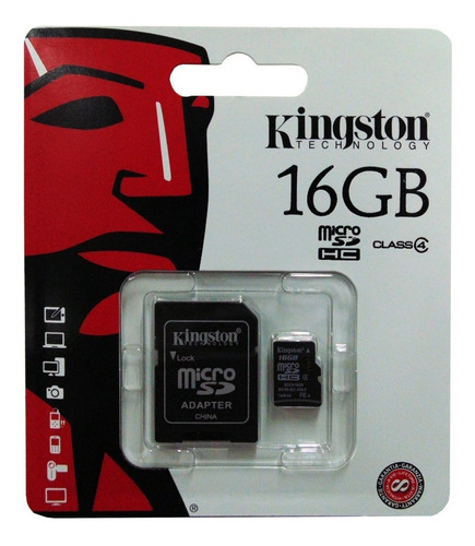 Memoria 16gb Kingston Clase 4 Sellada Orgnal Caja 100 Unidad