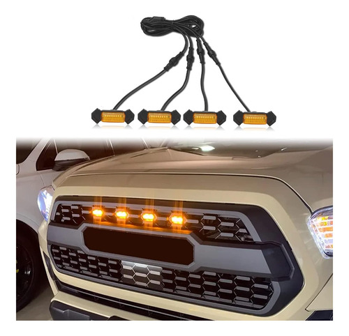 4 Leds Drl De Parrilla Ambar Trd Pro 2016-2023 Luz De Día