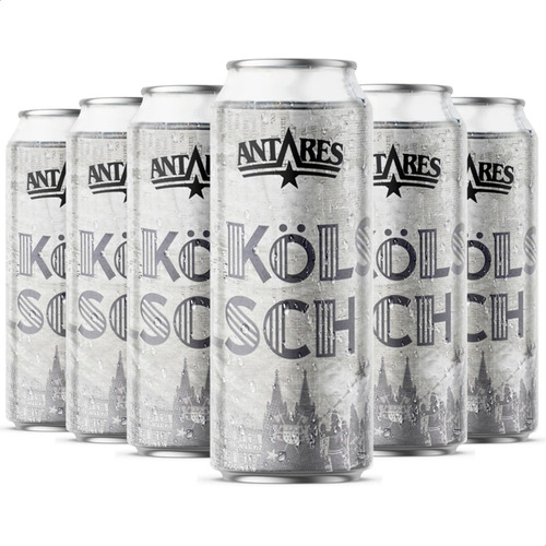 Cerveza Antares Kolsch Dorada Lata Pack X6 Unid - 01almacen