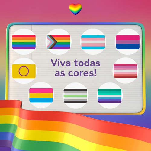 Tapete Para Quarto Bandeiras Lgbt Estampado 60cm X 40cm