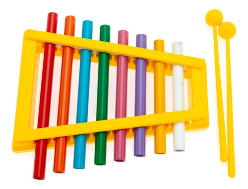 Xilófono Infantil De Plástico Instrumento Musical 8 Notas