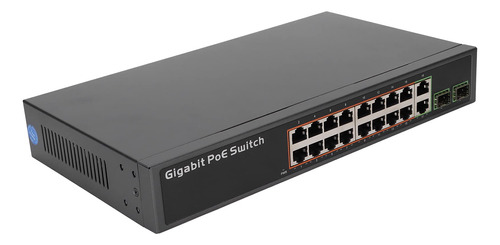 Conmutador Ethernet Poe Full Gigabit 100v?250v Transmision