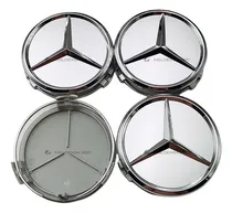 Comprar Tapas Centrales Emblema De Aro Para Mercedes Benz 7.5cm X 4u