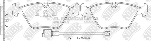 Pastillas De Freno Bmw Z4 3.2 2006 Nibk Delantera