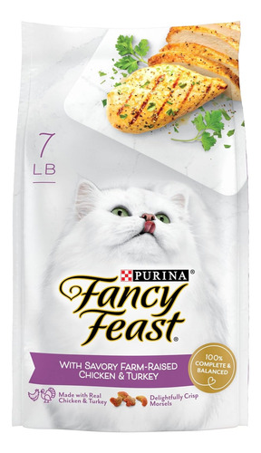 Fancy Feast Croquetas Pollo Y Pavo De Bolsa De 12 Lb