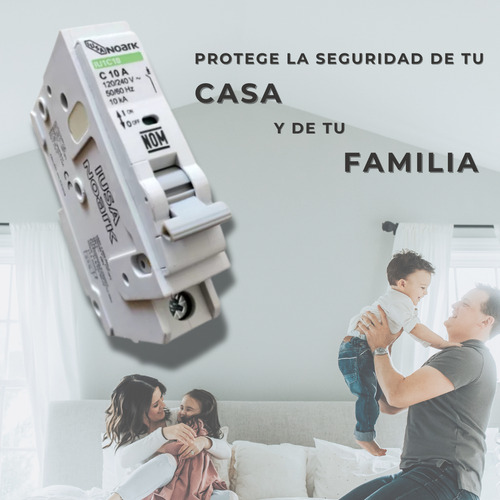 Interruptor Termomagnético Pastilla Iusa 1 Polo (1pz)