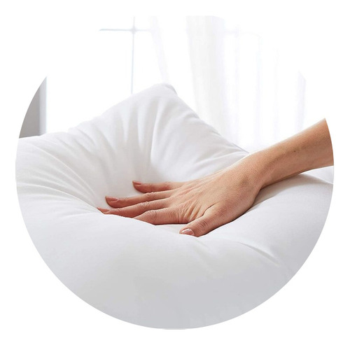 Imagen 3 de 3 de Almohada Fiberball Naturis Fibra Siliconada Con Espuma 70x40