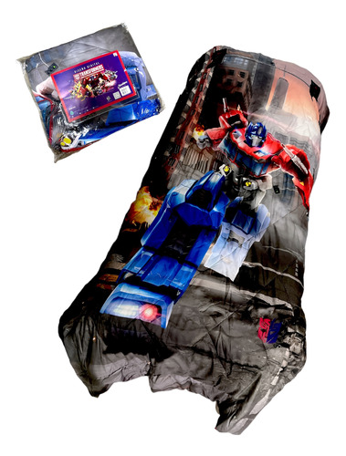 Cubrecama Transformers Optimus Prime 1 Plaza 1/2 Increibles