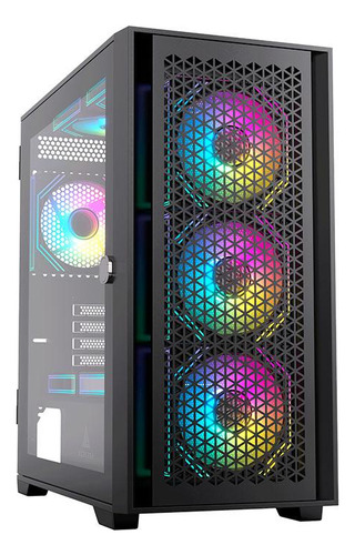 Gabinete Gamer Acegeek Iliad Mini Mid-tower Lat De Vidro Blk