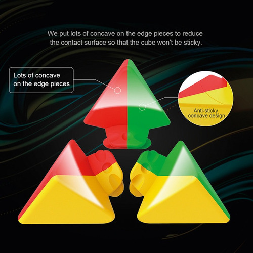 Cubo Rubik Pyraminx Moyu Meilong Jinzita Stickerless