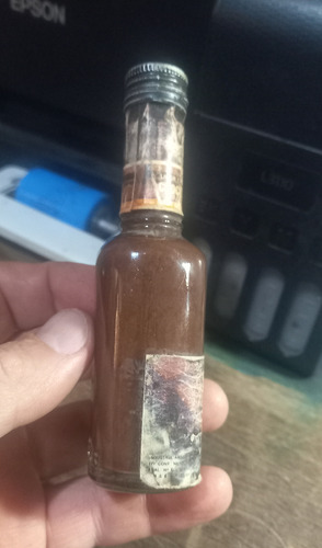 Botellita Antigua Miniatura Licor Crema Chocolate Peters 50c (Usado)
