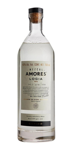 Caja De 6 Mezcal Amores Logia 700 Ml