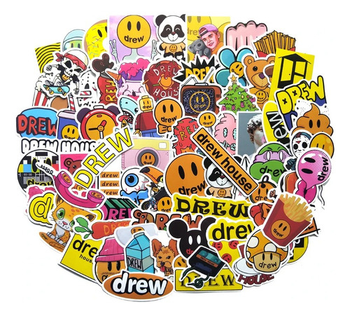 Drew Stickers Justin Bieber 104 Calcomanias De Pvc Vs Agua
