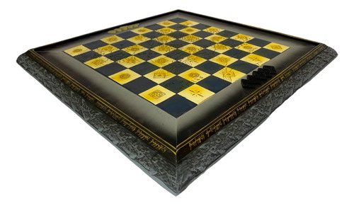 Jogo Xadrez Completo Senhor Dos Anéis Temático 50x50cm Set 2