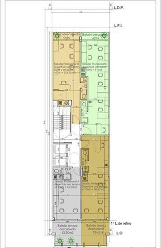 Imagen 15 de 15 de Con Renta $95.000 A Estrenar Fitz Roy Al 1900 Planta Libre 90 M2 Entrega Inmediata Al Frente