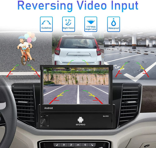 ..a Estéreo Para Automóvil Con Pantalla Táctil 1din Retrácti