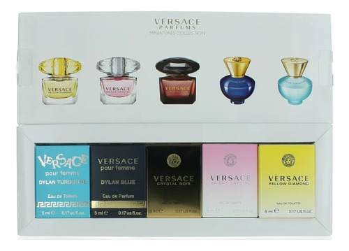 Mini Set 5 Piezas Versace Collection Para Mujer 5ml