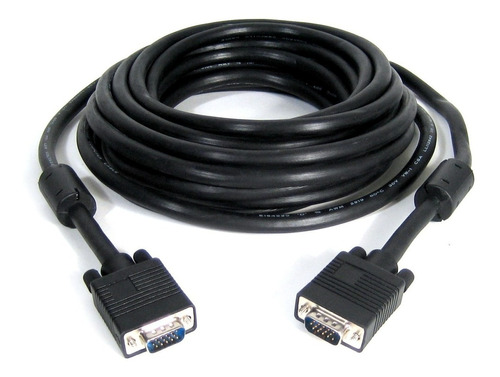 Cable Vga 5 Mts Monitor Doble Filtro Macho Proyector Lcd Pc