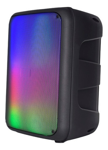 Imagen 3 de 3 de Parlante Kanji Harrison Indie Luces Led Lh Color Negro