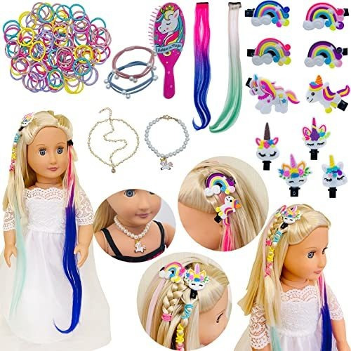 Saiburaz 18 Pulgadas Doll Accesorios Cabello American 1ltmj