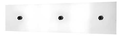 Base Plana Florón Rectangular Acero Para 3 Luces Spotsline Estructura Blanco