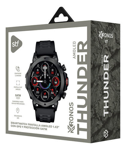 Smartwatch Reloj Inteligente Stf Kronos Thunder 1.43''