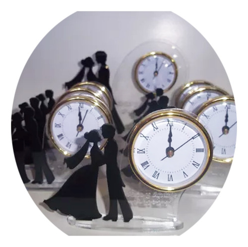 10 Souvenirs Reloj Acrílico Casamiento Boda Aniversario