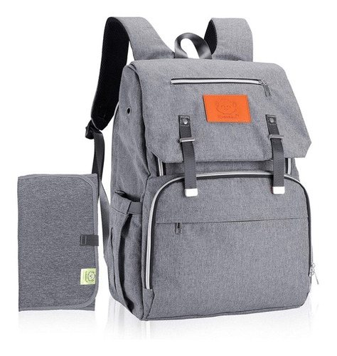 Pañalera Tipo Mochila Keababies Explorer Gris