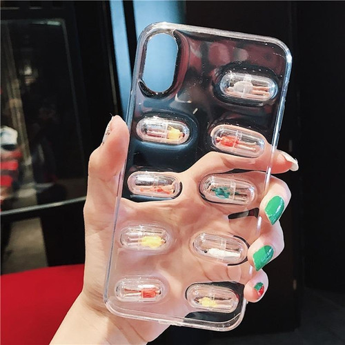 Funda Para iPhone Monito Divertida Capsula Niño Hombre Mujer