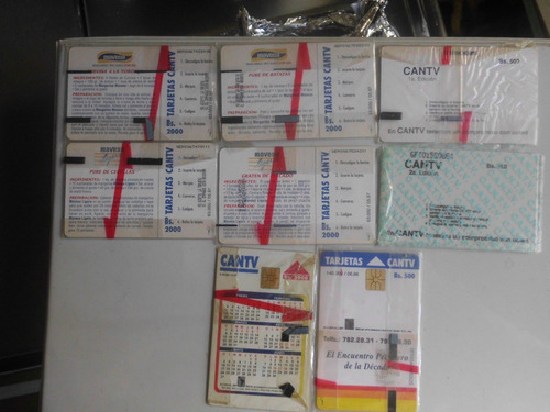 Imagen 2 de 5 de Tarjetas Telefonicas De Cantv De Coleccion