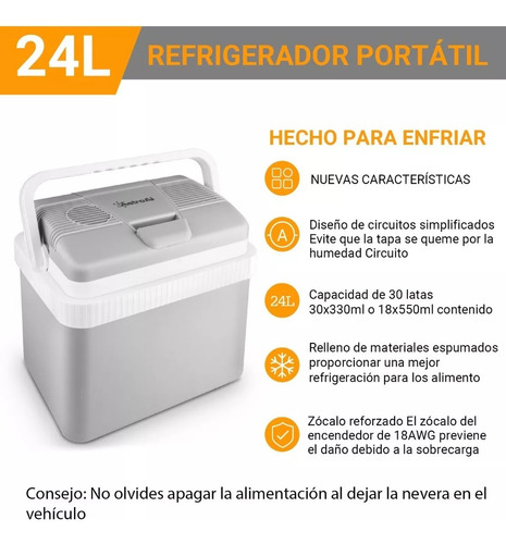 Astroai Refrigerador Eléctricoi 26 Cuartos De Galón/24 Litro