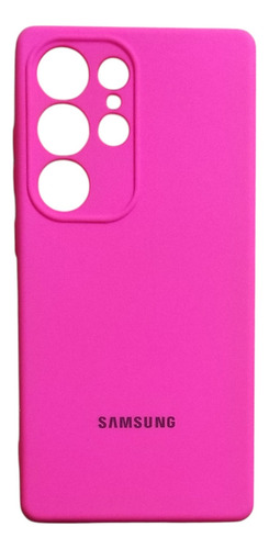 Funda De Silicona Original Para Samsung S25 Ultra Rosa Chicle