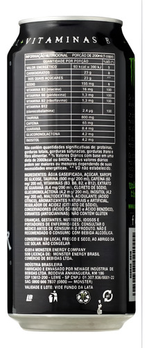 Energético Monster Energy Tradicional 473ml Kit 10uni-gamer
