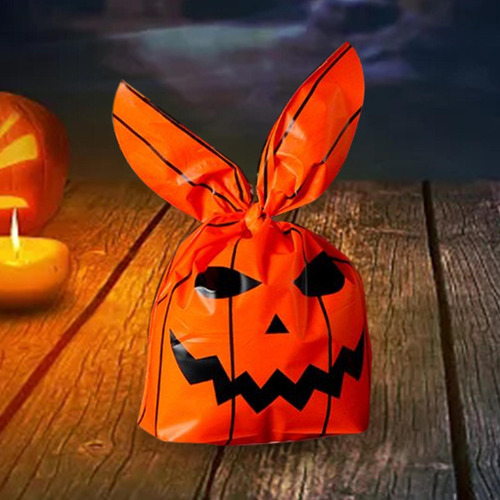 4 X 50x Bolsas De Dulces De Halloween Bolsa Naranja A
