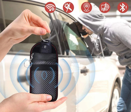 Funda Porta Llaves Bloqueador De Señal Rfid Antirrobo
