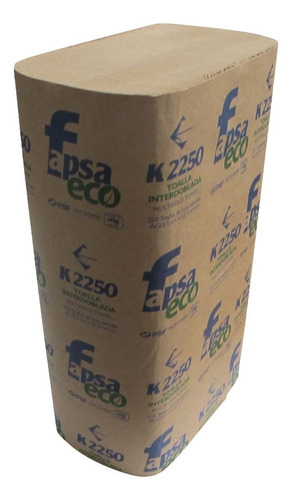 2000 Pzas Toalla Manos Interdoblada Fapsa Eco Biodegradable