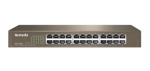 Tenda Switch Poe De 24 Puertos Para Camaras Ip Marca