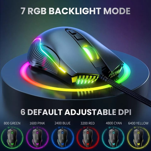 Mouse Para Jogo Onikumagamer Cw905 Black Black