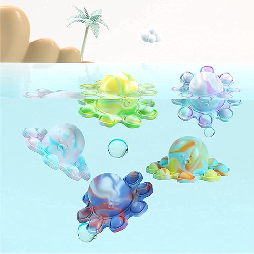 Pop It Fidget Toy Pulpo Reversible Antiestrés Verde