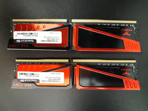 Memória Team Group T-force Vulcan 2x8gb (16gb) 2666mhz Ddr4