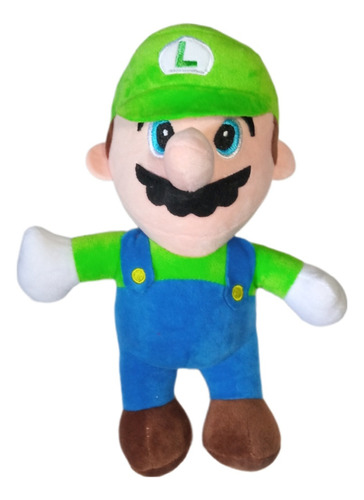 Mario Bros Peluche De Luigi De Excelente Calidad Suavecito 