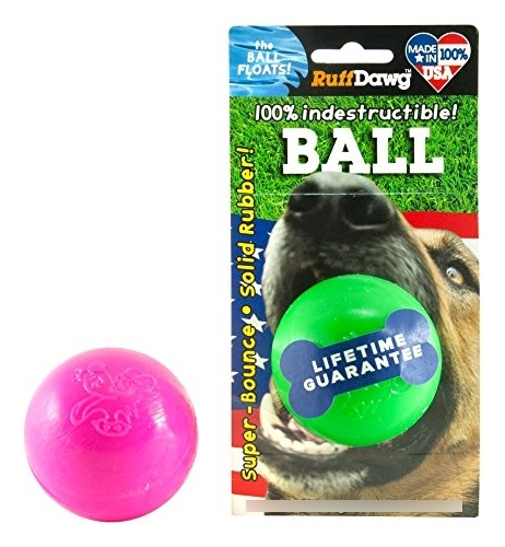 Ruff Dawg Ball Juguete Para Perros De Goma Sólida, Tamaño 