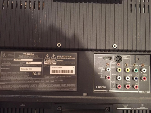 Imagen 2 de 2 de Televisor Toshiba 20