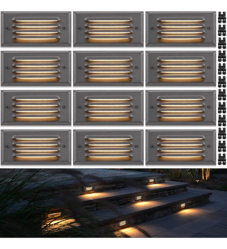 Luces De Escalera Sunvie De Bajo Voltaje Para Exteriores, 5