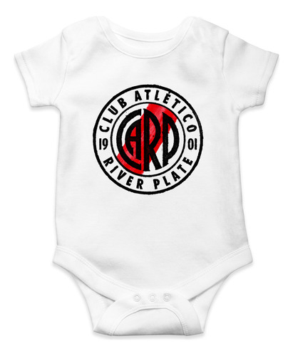 Body Para Bebé River Plate Escudo Alternativo Algodon Blanco