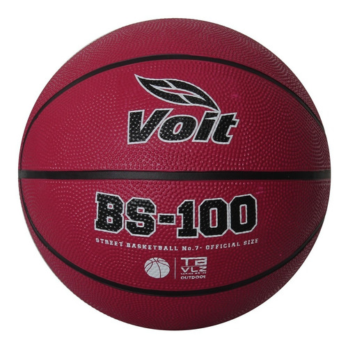 Balón Basquetbol Voit Bs 100 Hule Naranja No. 7 Color Cafe con franjas negras