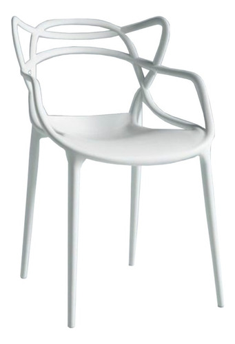 Sillas Master X4 Reforzadas Exterior Apilable Full Baires4 Cantidad de sillas por set 4 Color de la estructura de la silla Blanco