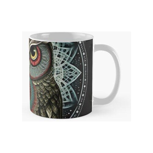 Taza Búho Mandala Calidad Premium