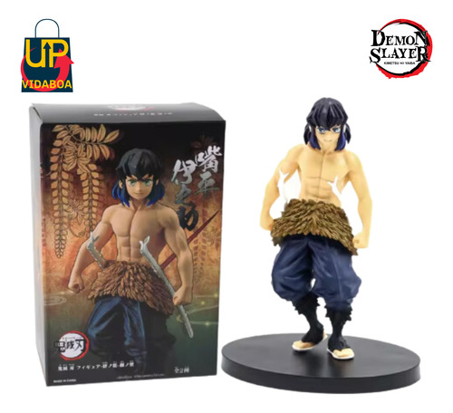 Boneco Demon Slayer - Inosuke Hashibira S/mascara - 14cm