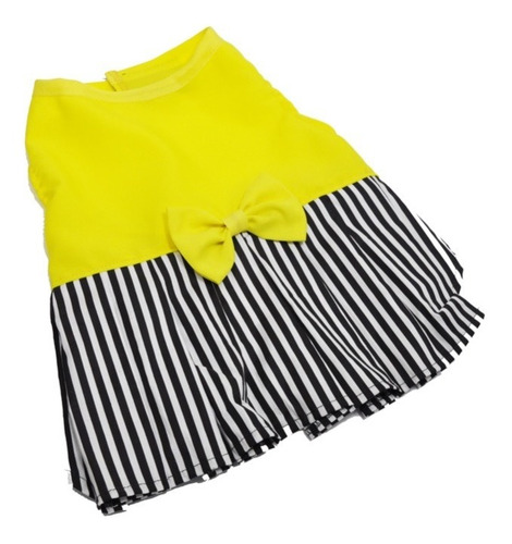 Imagen 1 de 2 de Vestido Amarillo Yellow Para Perrita Talla 5